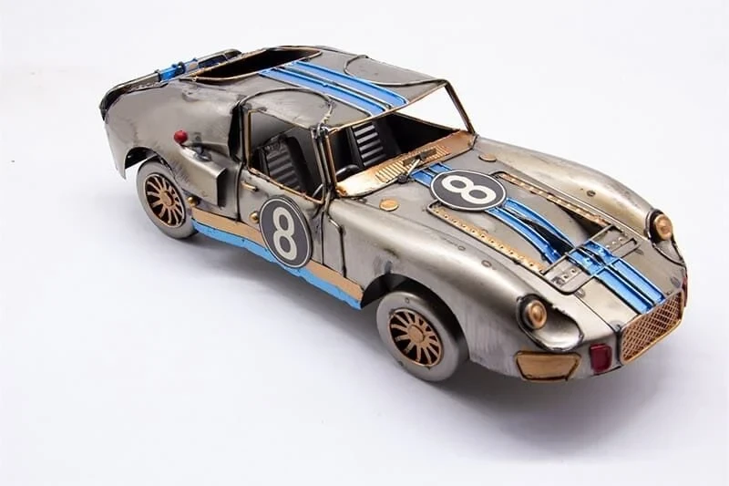 Dekoratif Metal Yarış Arabası