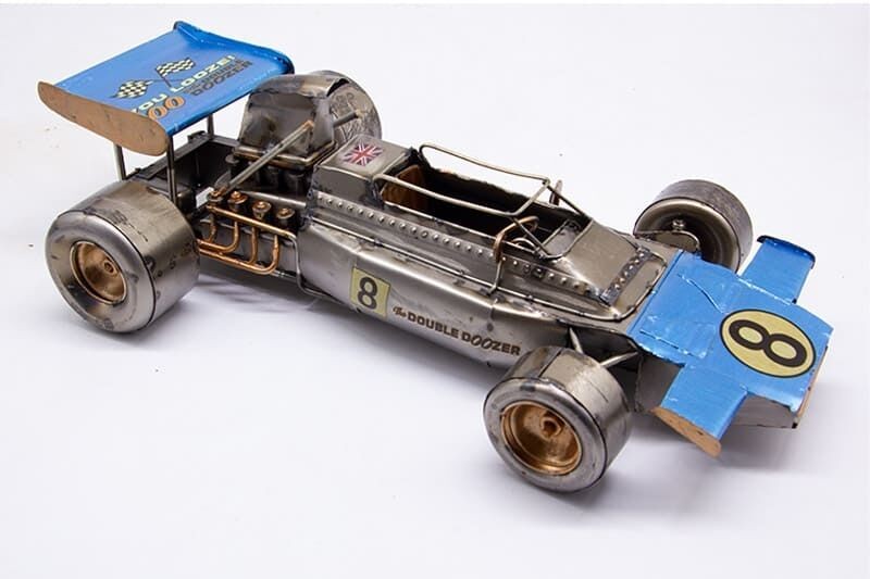 Dekoratif Metal Yarış Arabası