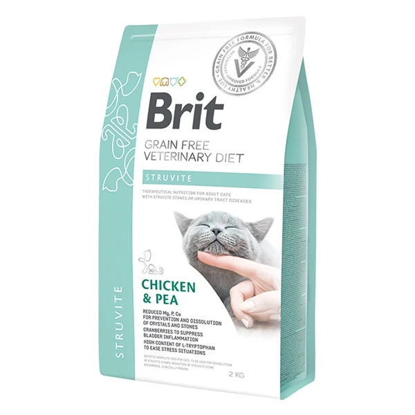 Brit Veterinary Diet Struvite Tavuklu Tahılsız Kedi Maması 2KG