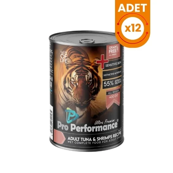 Pro Performance Ultra Premium Ton Balıklı ve Karidesli Yetişkin Konserve Kedi Maması