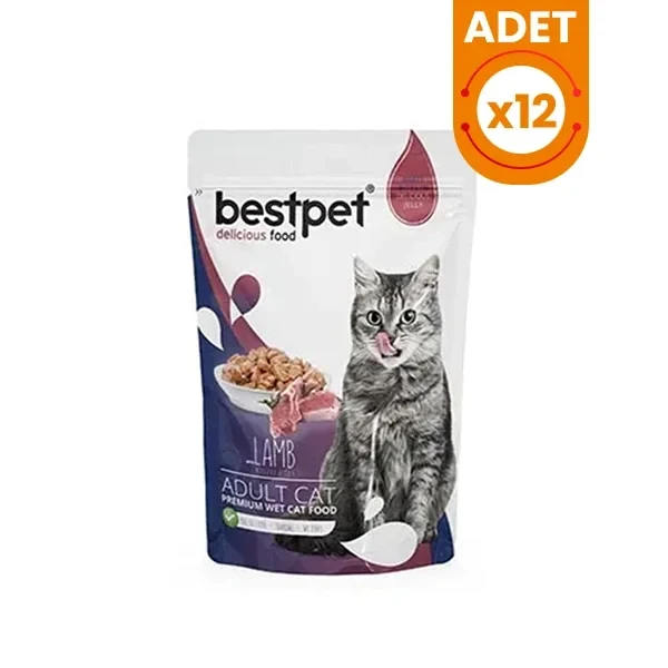 Bestpet Kuzu Etli Yetişkin Konserve Kedi Maması