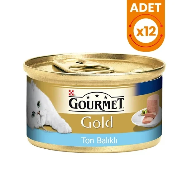 Gourmet Gold Somon ve Tavuklu Yetişkin Konserve Kedi Maması