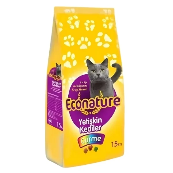 Econature Gurme Balıklı Yetişkin Kedi Maması 15KG