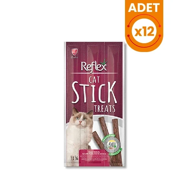 Reflex Tavuk ve Ciğerli Kedi Çimli Ödül Maması