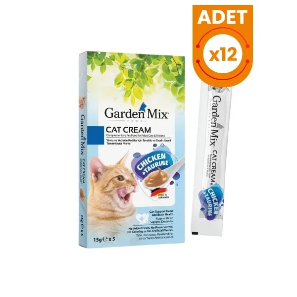 Garden Mix Taurin ve Tavuklu Sıvı Kedi Ödül Maması