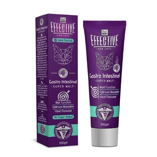 Delibon Effective Gastro Sindirim Sağlığı Destekleyici Kedi Malt Macunu